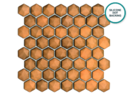 Hexagonal glass-ceramic mosaic Maio – mosaic sheet