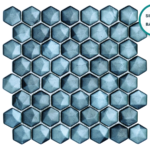 Hexagonal glass-ceramic mosaic Mayotte – mosaic sheet