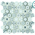 Hexagonal glass-ceramic mosaic Montreux – mosaic sheet