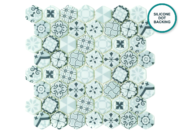 Hexagonal glass-ceramic mosaic Montreux – mosaic sheet