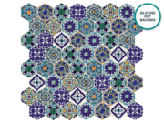 Hexagonal glass-ceramic mosaic Murano – mosaic sheet