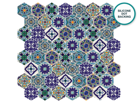 Hexagonal glass-ceramic mosaic Murano – mosaic sheet