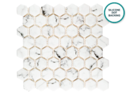 Hexagonal glass-ceramic mosaic Pentelikon – mosaic sheet