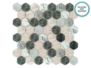 Hexagonal glass-ceramic mosaic Pernice – mosaic sheet