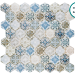Hexagonal glass-ceramic mosaic Petra – mosaic sheet
