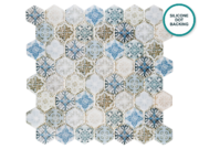 Hexagonal glass-ceramic mosaic Petra – mosaic sheet