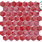 Hexagonal glass-ceramic mosaic Roatán – mosaic sheet