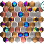 Hexagonal glass-ceramic mosaic Sagres – mosaic sheet