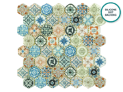 Hexagonal glass-ceramic mosaic Udaipur – mosaic sheet