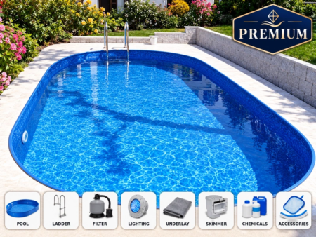 IBIZA 2 DL Pool 7.00 × 3.50 × 1.50 m – PREMIUM package