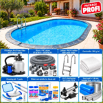 In-ground oval pool MTH Atlantic 1 DL 5.25×3.20 m – DIY, PROFI package
