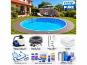 In-ground round pool MTH Atlantic Round L Ø 3.50 m – DIY, PURE package
