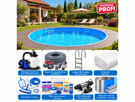 In-ground round pool MTH Atlantic Round XL Ø 4.50 m – DIY, PROFI package
