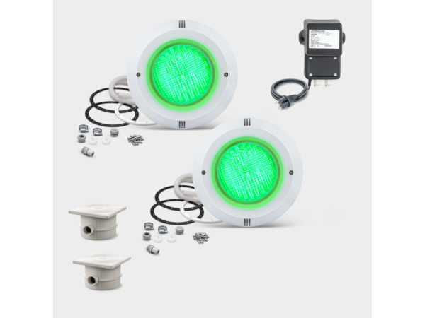 Комплект с 2 RGB прожектора Profi, трансформатор и две кабелни кутии