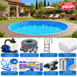 Кръгъл басейн 4,50 м – съдържание на пакет PROFI