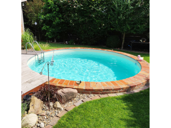 Кръгъл басейн Poolsana Ø 3,50 м с пясъчна облицовка