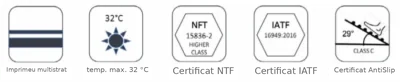 Folie armată pentru piscină 1,5 mm - imprimeu multistrat, până la 32 °C, certificări NTF și IATF, antiderapant