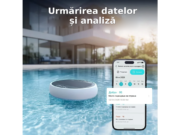 Monitor smart pentru piscină Aiper HydroComm Pro – analiză a apei 5-în-1 și comunicare subacvatică – Urmărirea datelor, și an