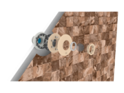Einbauschema der Einlaufdüse VA in der Wand eines Folienpools