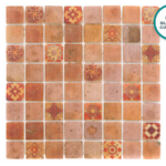 Mozaic din sticlă ceramică cu model Cotto – foaie de mozaic
