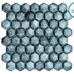 Mozaic hexagonal din sticlă ceramică Sainte-Marie – foaie de mozaic