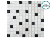Mozaic în relief din sticlă ceramică Carbone – foaie de mozaic