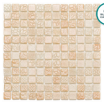 Mozaic în relief din sticlă ceramică Mandorla – foaie de mozaic