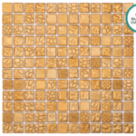 Mozaic în relief din sticlă ceramică Zafferano – foaie de mozaic