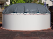 Aufblasbare Winterabdeckung MTH Air Protect UNI in Anthrazit für runden Pool