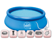 Надувной бассейн Swing Quick Set® 244 x 76 см – пакет SUPER – БАССЕЙН, ФИЛЬТР