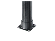 Base with screw holes of the DUO 40 l solar shower