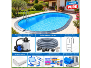 Овален басейн 5,25×3,20 м – съдържание на пакет PURE