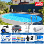 Овален басейн 8,00×4,00 м – съдържание на пакет PROFI