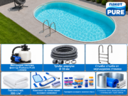 Овален басейн Atlantic 1 DL 5,25×3,20 м – пакет PURE