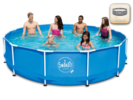 Piscină cu structură tubulară Swing Frame 457 x 122 cm cu filtru – PISCINĂ, Swing pools (logo unchanged)