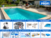 Piscină dreptunghiulară din polistiren Poolsana Linea 3 DL 7×3,5 m – pachet PROFI