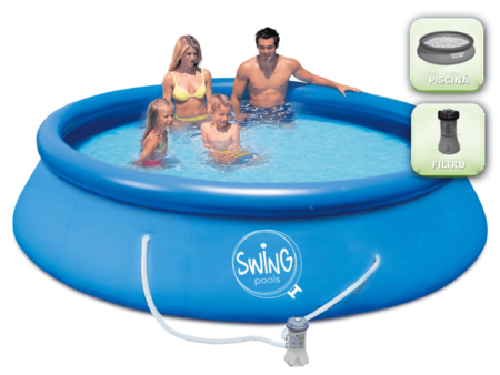 Piscină gonflabilă Swing Quick Set® 366 x 76 cm cu filtru – PISCINĂ, FILTRU