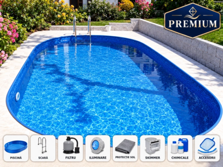 Piscină IBIZA 2 DL 7,00 × 3,50 × 1,50 m – pachet PREMIUM