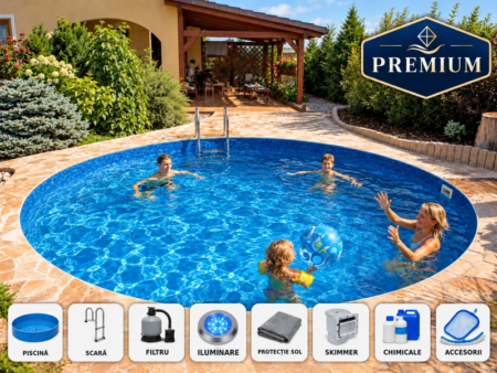 Piscină IBIZA Round XL 5,00 × 1,50 m – pachet PREMIUM