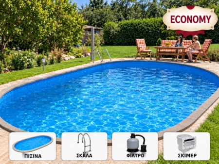 Πισίνα IBIZA 4 DL 10,00 × 4,16 × 1,50 m – πακέτο ECONOMY
