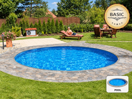 Pool IBIZA Round L 4,00 × 1,50 m – Paket BASIC