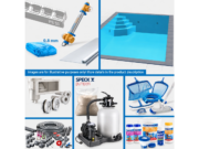 Poolsana EPS pool with corner steps and package equipment