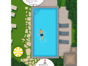 Position der Treppe:
Links in
Blickrichtung