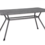 Gartentisch Tavio 160 × 90 cm aus Streckmetall