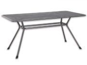 Gartentisch Tavio 160 × 90 cm aus Streckmetall