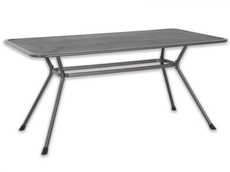 Gartentisch Tavio 160 × 90 cm aus Streckmetall
