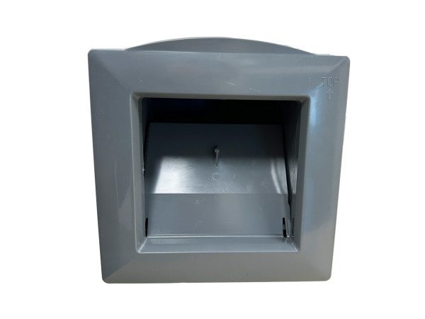 Front plate and flap of the Azuro De Luxe skimmer in graphite