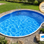 Prefabricated oval pool AZURO 404DL 5.50 × 3.70 × 1.20 m – BASIC package