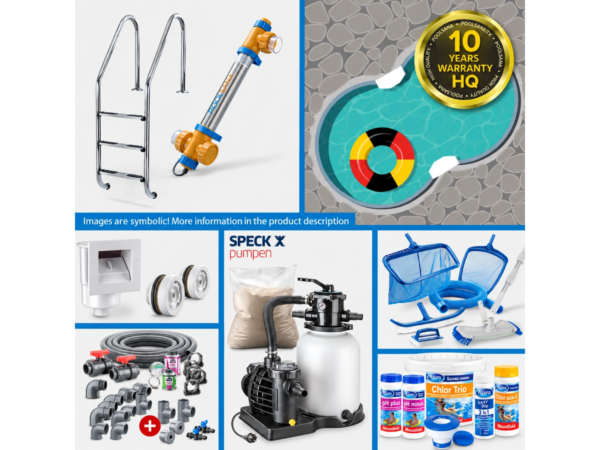 Contents of the PROFI package for figure-eight pool MTH 5.25×3.20 m