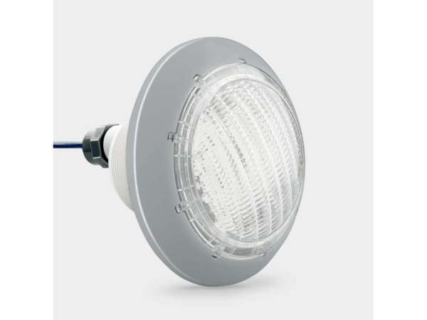 Бял LED прожектор Compact Power със сива бленда
